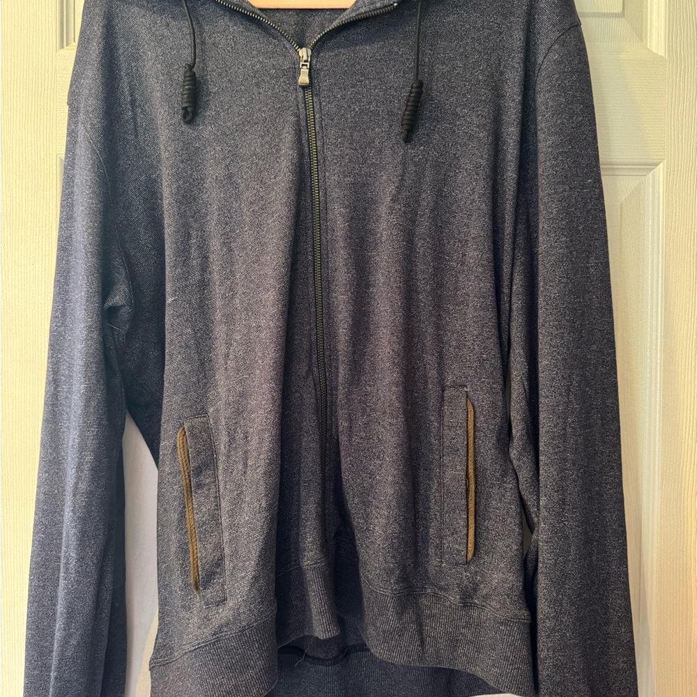 Ted Baker London Gray Full-Zip Hoodie